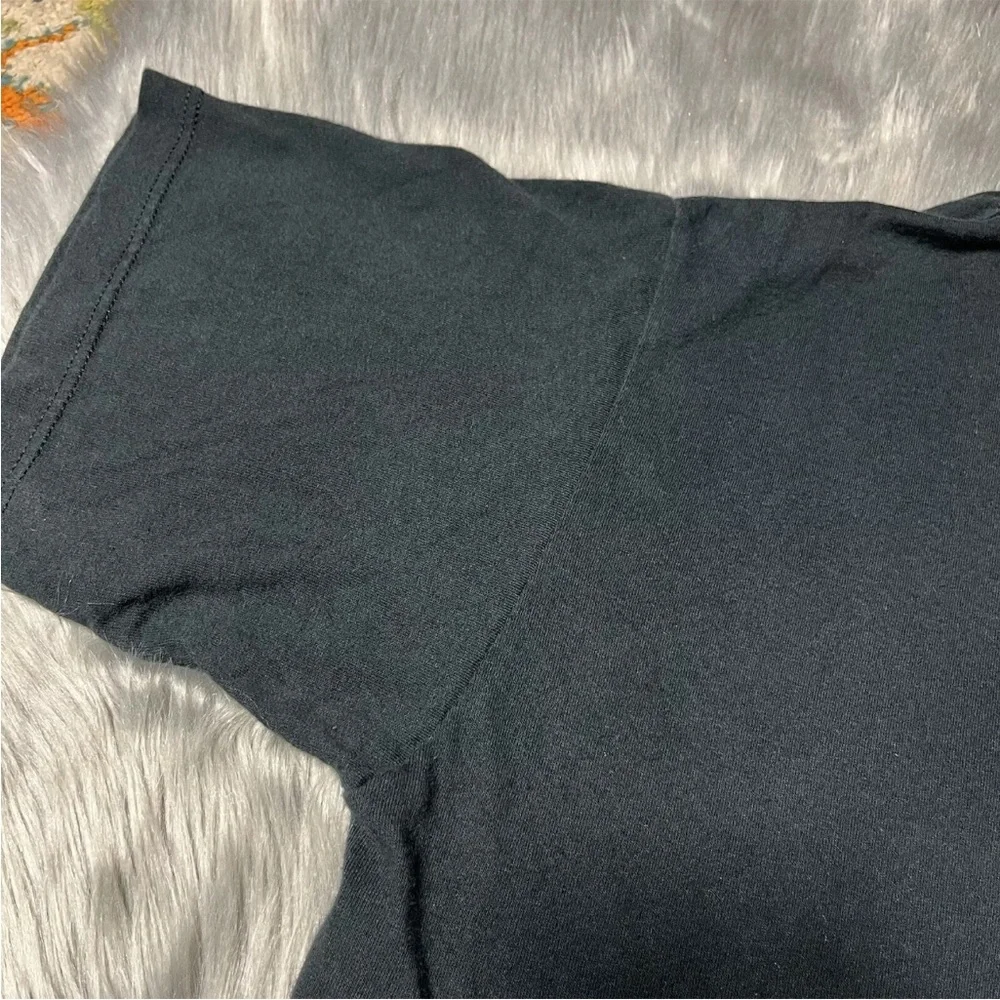 Vintage 90s Nike Made In USA Black Center Swoosh V Neck T Shirt